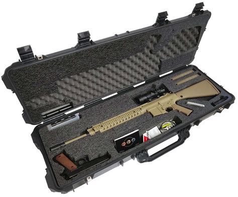 Case Club Waterproof Ar10 Rifle Case With Silica Gel And Accessory Box