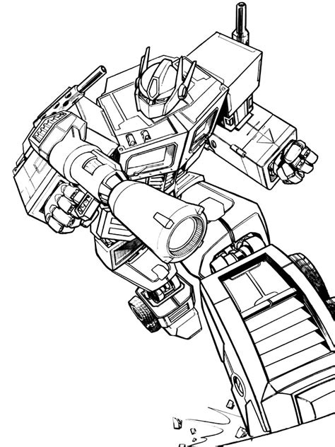 Descargar gratis dibujos para colorear – Transformers Prime.
