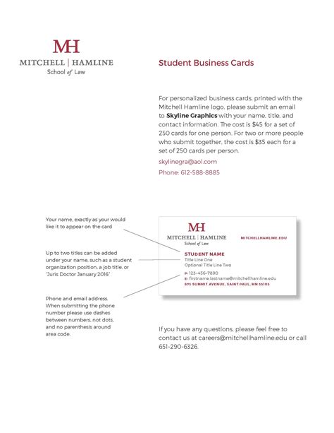 Business cards are relationship builders, they are ways to stay in touch and build your personal brand. Student Business Cards - Career and Professional Development