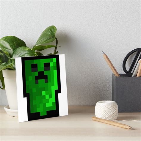 Creeper Minecraft Fanart Pixel Art Art Board Print By Shypixels In 2022