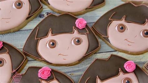 How To Make Dora Cookies By Emmas Sweets Pig Cookies Cookies For