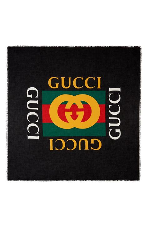 Gucci Logo Modal And Silk Shawl Nordstrom