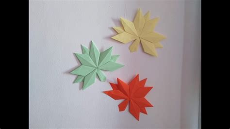 Diy Origami Crafts Home Decor How To Make Origami Fall Leaves