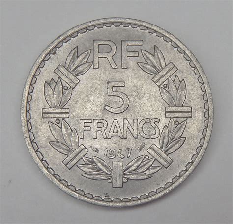 France 5 Francs 1947 Central Lakes Coins