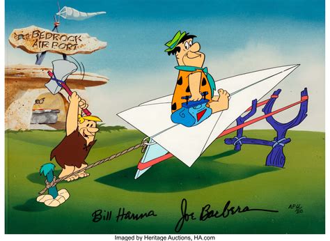 The Flintstones Paper Airplane Limited Edition Cel Artists Proof