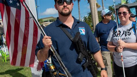 Photos Demonstration By Open Carry Advocates In West Palm Beach