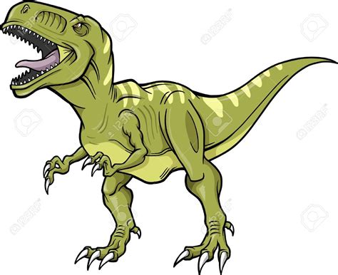 T Rex Dinosaur Vector Illustration Royalty Free Cliparts Vectors And