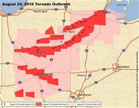 This page currently has the past 48 hours of tornado warnings. This is how the 'surprise' Indiana and Ohio tornado ...