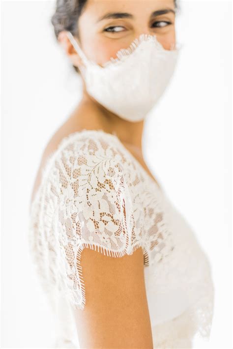Face Mask For Brides Ivory Lace Bridal Mask Lace Face Mask Etsy