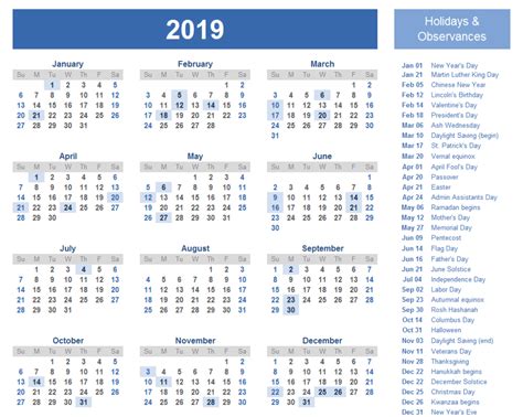 This calendar application 2019 is developed to facilitate user planning. 2019 International Holiday Calendar List | Free calendar ...