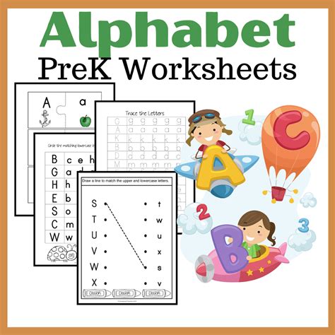 Alphabet Worksheets Printable Preschoolers Free
