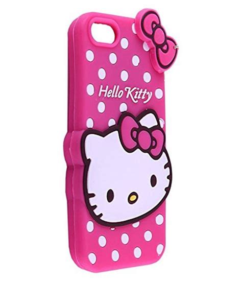 Apple Iphone Se Soft Silicon Cases Aarnik Pink 3d Hello Kitty Plain