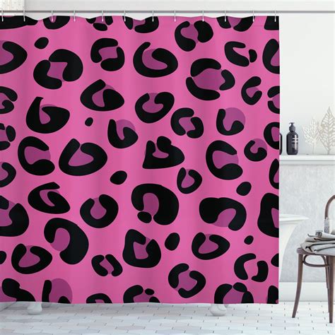 Unleash Your Inner Animal with a Bold Hot Pink Leopard Print Shower