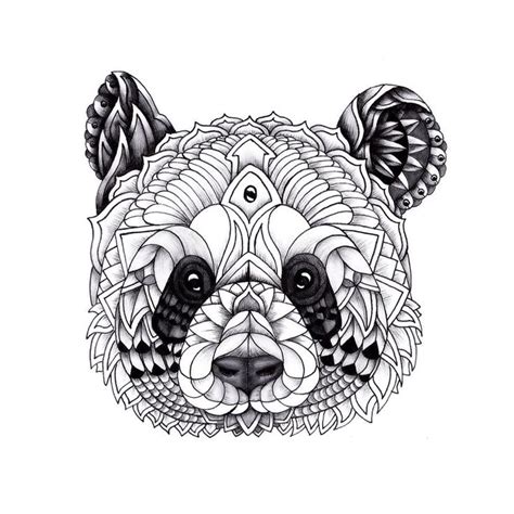 15 Unique Coloriage Panda Mandala Images Panda Art Dog Tattoos
