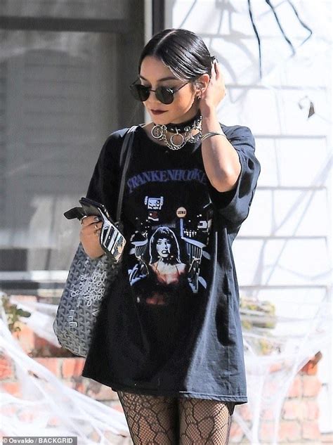 Vanessa Hudgens Looks Ready For Halloween In Spiderweb Tights Fashion Outfits Vanessa Hudgens