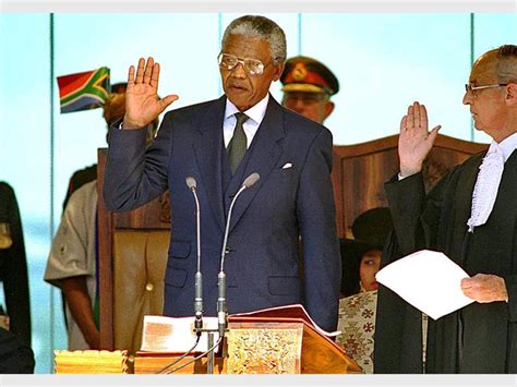 Today In History Nelson Mandela Sworn In As President Of South Africa