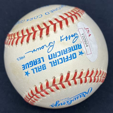 Mickey Mantle Hall Of Fame 1974 Hof Signed Baseball Jsa Loa Game 7