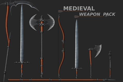 2d Medieval Weapons Is Pack 2d テクスチャ＆マテリアル Unity Asset Store
