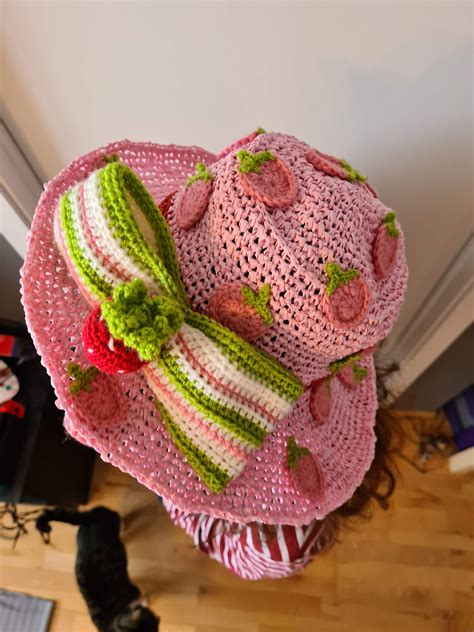 Strawberry Hat Crochet Pattern Digital Download Etsy