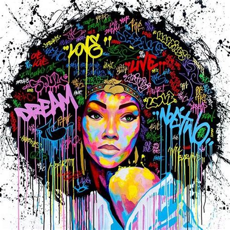White Black Art Black Women Art Graffiti Art Grafiti Wall Art