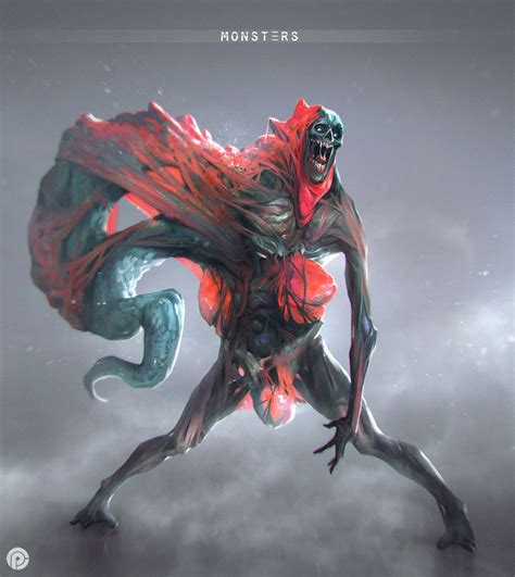 Monsters On Behance Alien Concept Art Monster Concept Art Fantasy