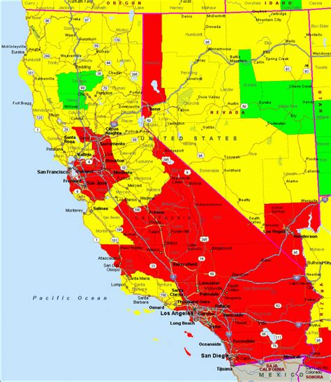 Air Quality Index Los Angeles Map Map Of World