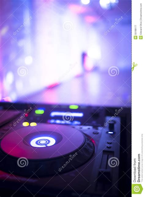 Dj Console Mixing Desk Ibiza House Music Party Nightclub Stock Image