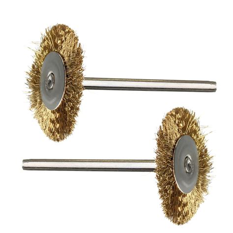32Pcs Wire Steel Brass Brush Polishing Brush Wheels Tools Rotary