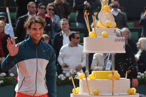 Rafael Nadal Birthday Cake Tennis Star Celebrates At French Open