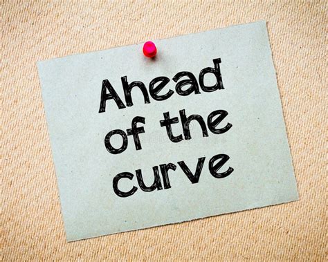 Ahead Of The Curve Stock Photo Image Of Reminder Push 51988518