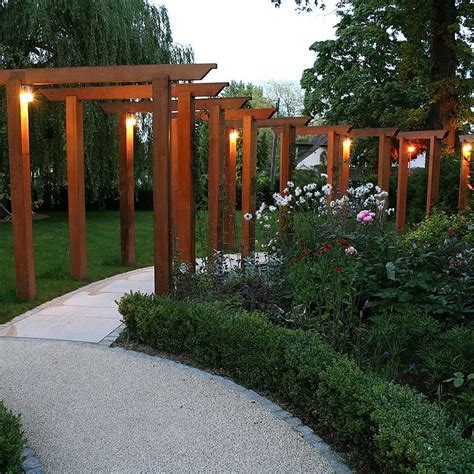 There are many varieties of roses to choose from, and any would bring lovely sights and scents into your outdoor living space. Romantic elegant terrace contemporary garden with manicured wide lawn | Rose garden design ...