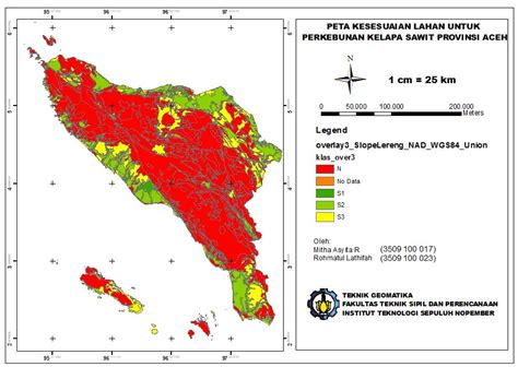 Lathifah Geo Proses Pembuatan Peta Kesesuaian Lahan Untuk Perkebunan