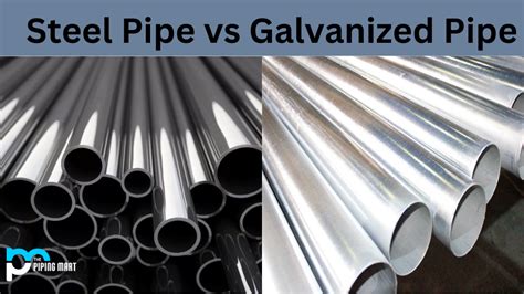 Steel Pipe Vs Galvanized Pipe Whats The Difference
