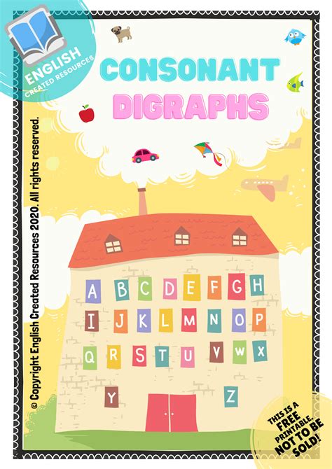 Consonant Digraphs Worksheets English Created Resources