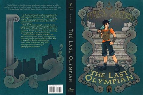 Percy Jackson And The Lightning Thief Book Cover Front And Back