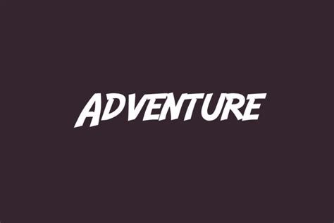 Adventure Fonts Shmonts