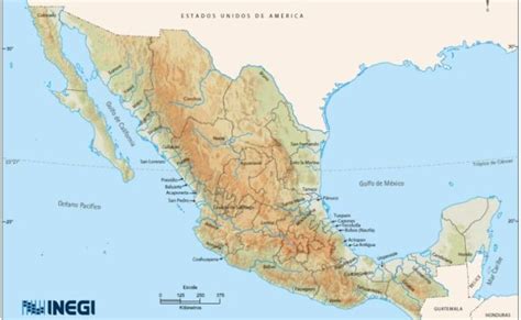 Cobaq 8 Azteca Geografia Mapa Los Rios De Mexico Con Otosection