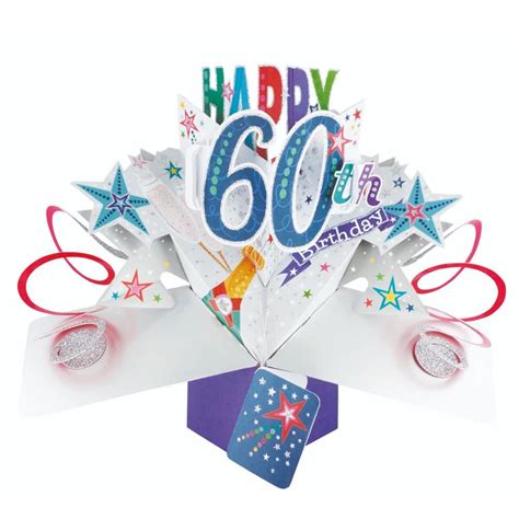 Easy to customize and 100% free. Happy 60th Birthday Pop-Up Greeting Card | Cards