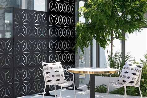Decorative Laser Cut Aluminium Metal Screen Panels For Gardens