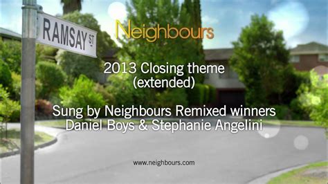 neighbours new opening and extended closing theme 2013 in hd youtube