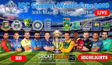 Icc Cricket World Cup Live Streaming And Tv Channels Watch Guide My