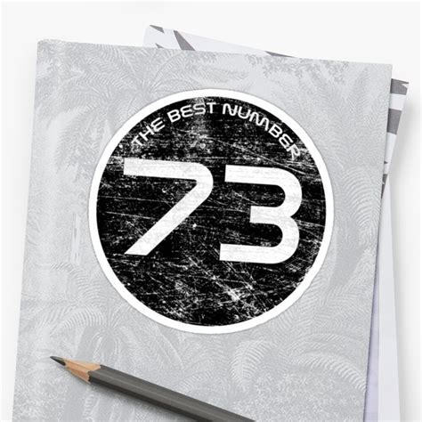 The Best Number 73 Stickers By Spraypaint Redbubble