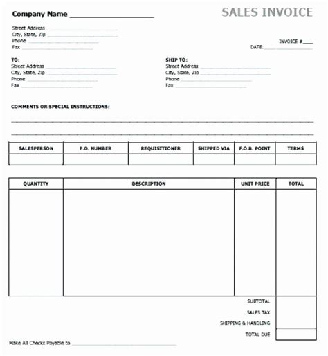 Microsoft Office Receipt Template Unique Microsoft Word 2007 Invoice