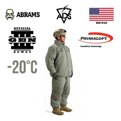 Gen Iii Level 7 Ecwcs Primaloft Winter Jacket And Pants Kit 4467