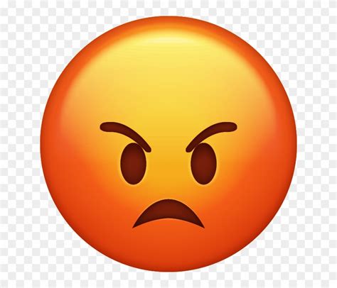 Emoji Clipart Iphone Iphone Angry Face Emoji Hd Png Download