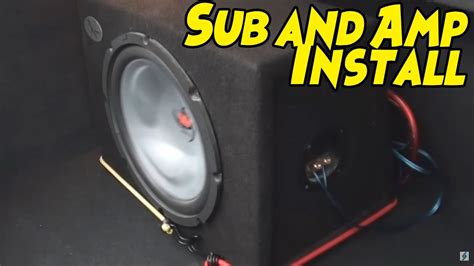 How To Install A Subwoofer And Amplifier In A Car Youtube