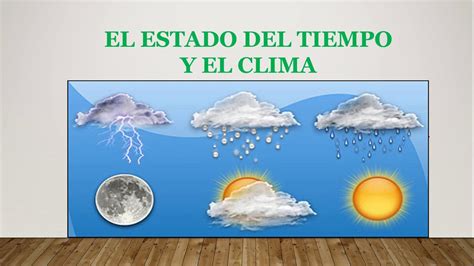 Estado Del Tiempo Y Clima Youtube