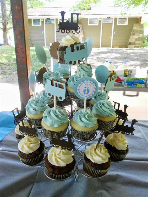 Train Theme Baby Shower Cupcakes Confessions Of A Confectionista