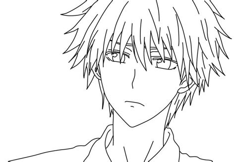 Boy Anime Male Anime Coloring Pages