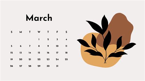 2023 Desktop Calendar Wallpaper Minimalist Desktop Calendar Etsy